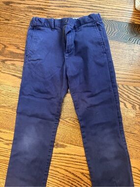 Boys Crewcut Navy Straight Fit Casual Pants